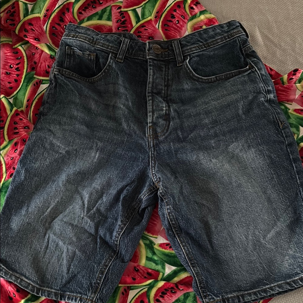 Denim&Co Blue Jean Shorts Classic Relaxed Fit